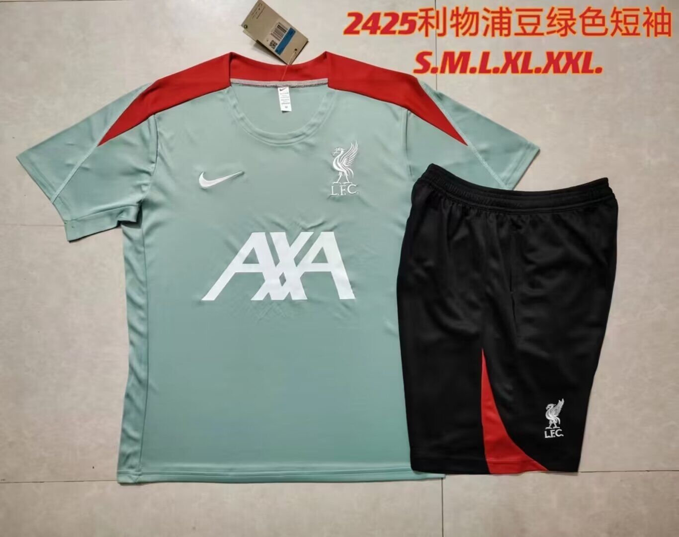 AAA Quality Liverpool 24/25 Green/Red Training Kit Jerseys